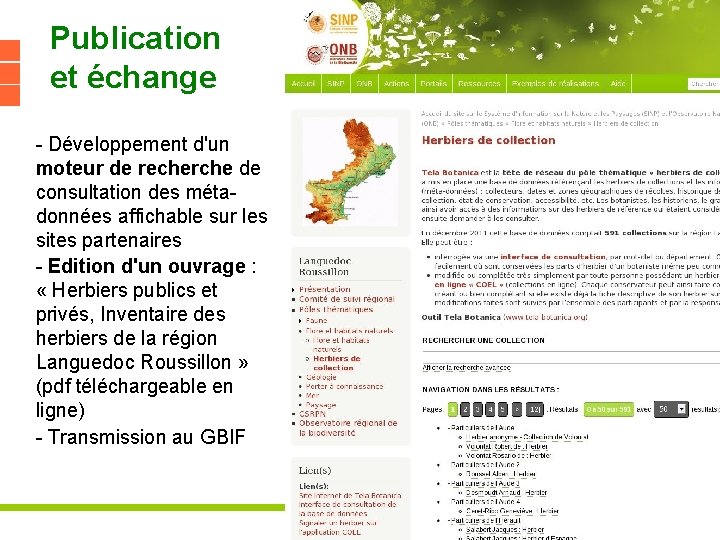 Publication et échange - Développement d'un moteur de recherche de consultation des méta- données