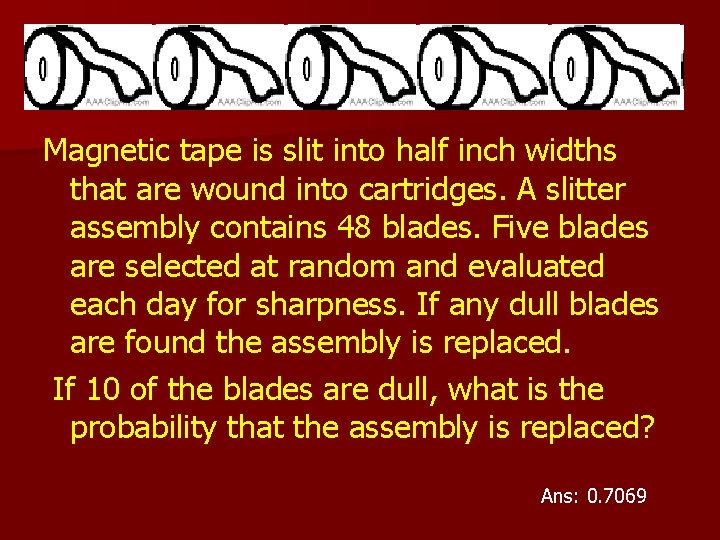 Magnetic tape is slit into half inch widths that are wound into cartridges. A