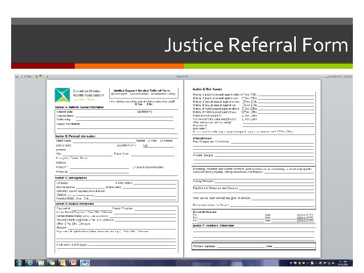 Mental Health Diversion Canadian Mental Health Association Lambton