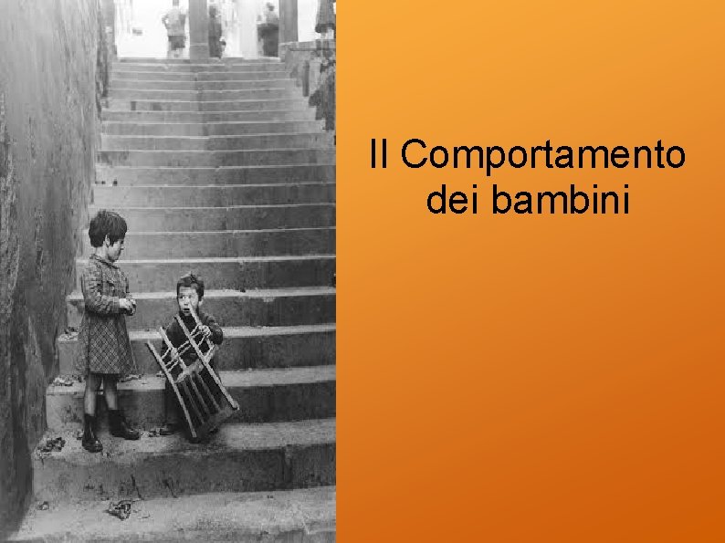 Il Comportamento dei bambini 