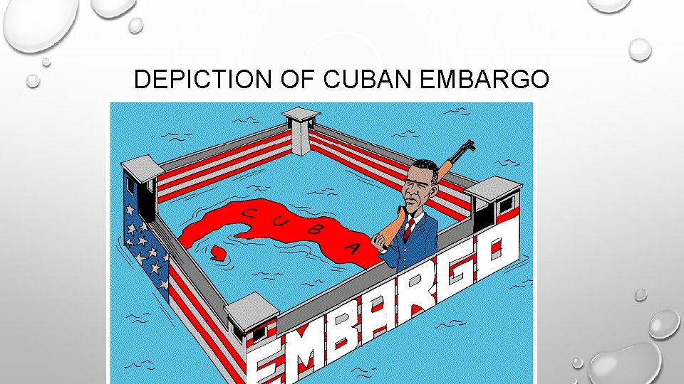 DEPICTION OF CUBAN EMBARGO 