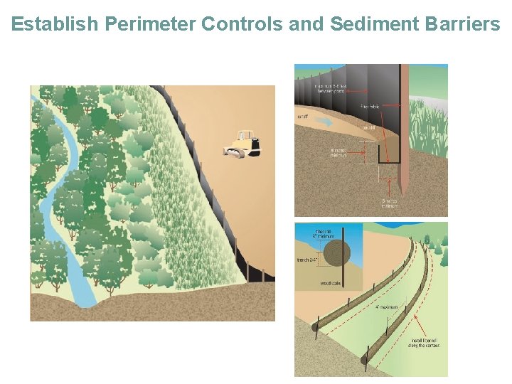 Establish Perimeter Controls and Sediment Barriers 