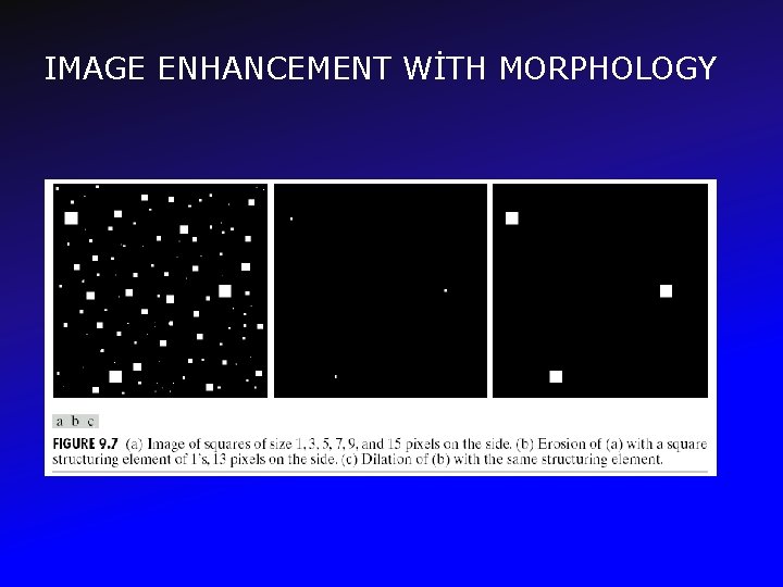 IMAGE ENHANCEMENT WİTH MORPHOLOGY 