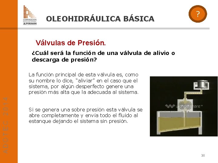 OLEOHIDRÁULICA BÁSICA ? Válvulas de Presión. ¿Cuál será la función de una válvula de