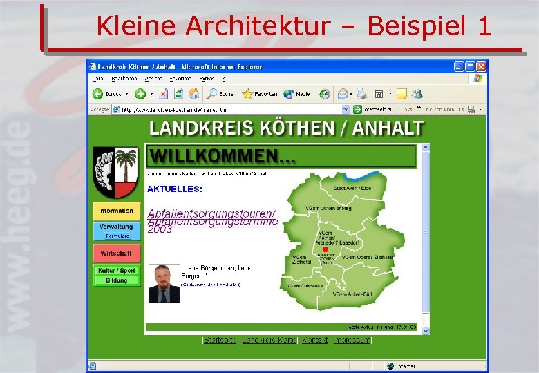 Kleine Architektur – Beispiel 1 