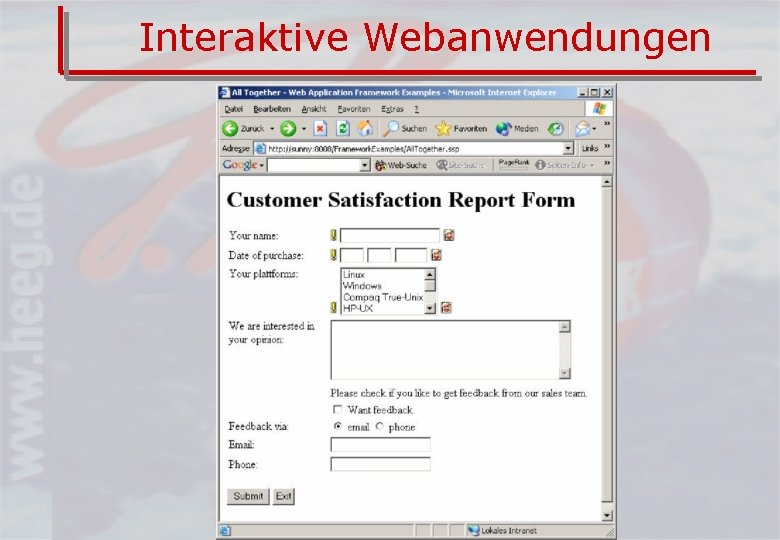 Interaktive Webanwendungen 