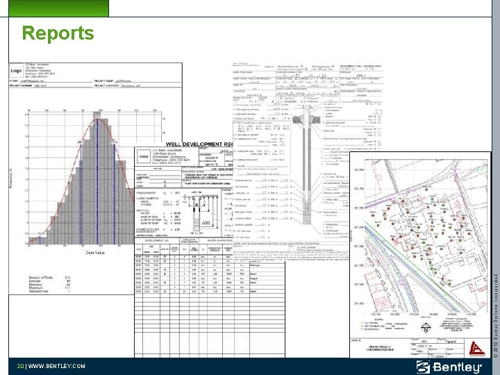 © 2010 Bentley Systems, Incorporated Reports 20 | WWW. BENTLEY. COM 20 