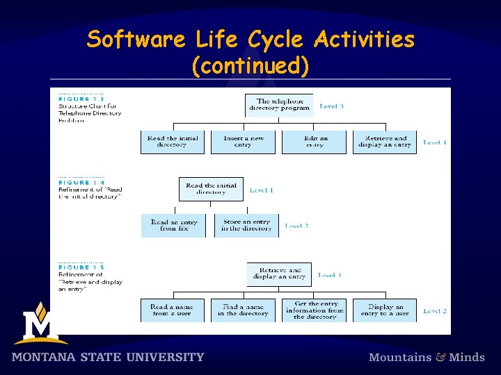 Software Life Cycle Activities (continued) 