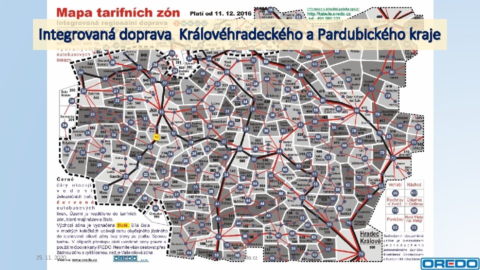 Integrovaná doprava Královéhradeckého a Pardubického kraje 25. 11. 2020 www. oredo. cz 