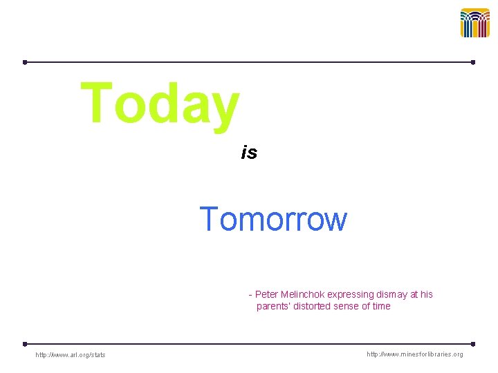 Today is Tomorrow - Peter Melinchok expressing dismay at his parents’ distorted sense of