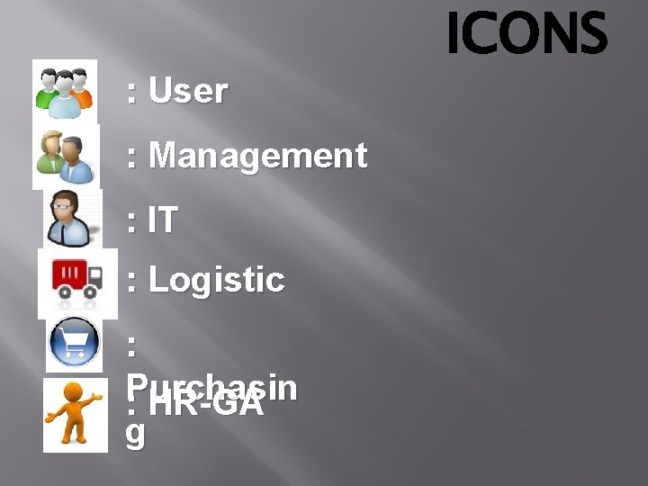 : User : Management : IT : Logistic : Purchasin : HR-GA g ICONS
