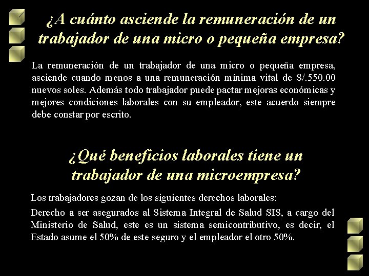 ¿A cuánto asciende la remuneración de un trabajador de una micro o pequeña empresa?