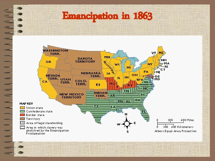 Emancipation in 1863 