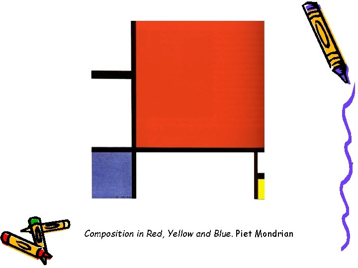 Composition in Red, Yellow and Blue. Piet Mondrian 