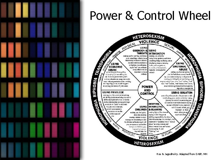 Power & Control Wheel Roe & Jagodinsky. Adapted from DAIP, MN 