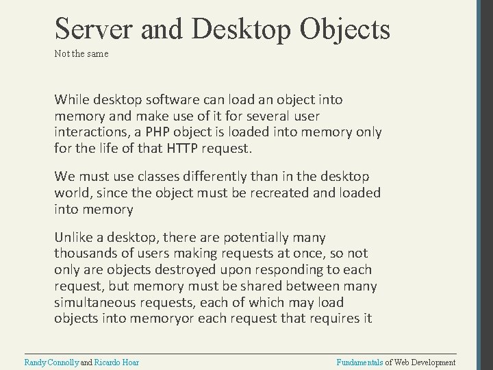 Server and Desktop Objects Not the same While desktop software can load an object