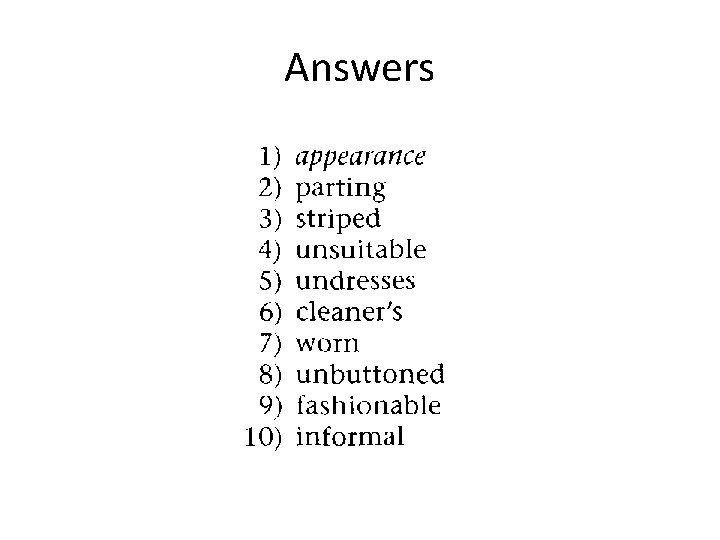 Answers 