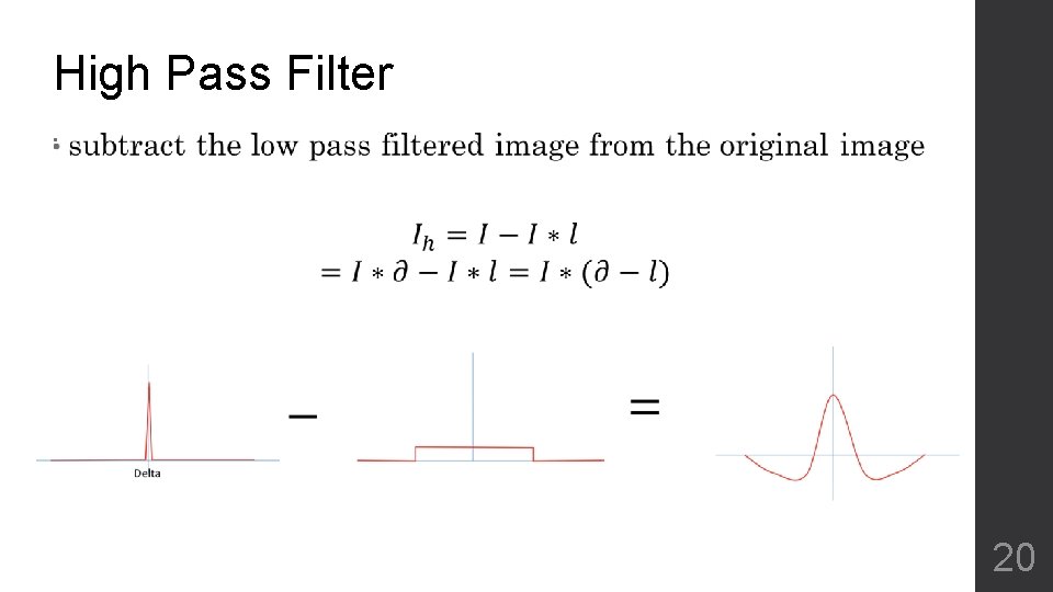 High Pass Filter • 20 