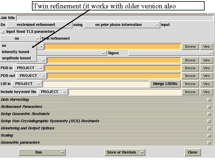 Twin refinement (it works with older version also 46 