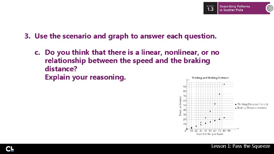 3. Use the scenario and graph to answer each question. c. Do you think