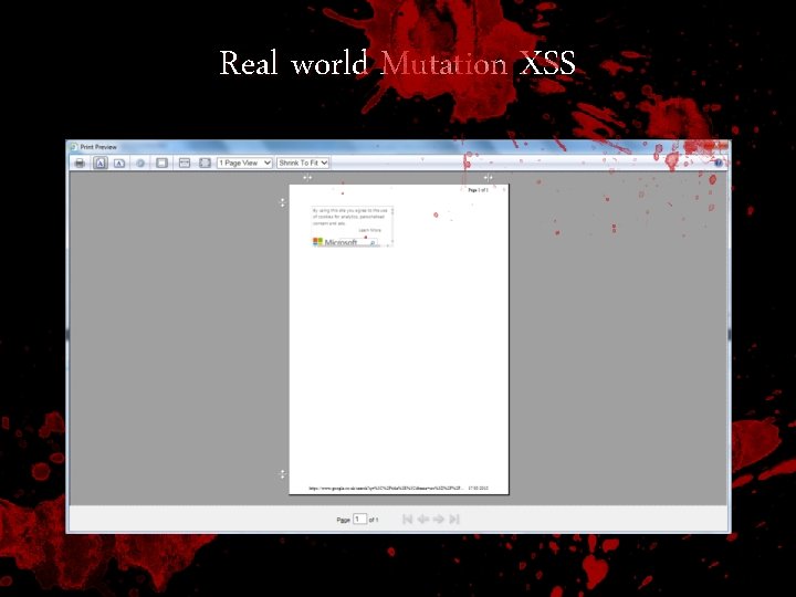 Real world Mutation XSS 