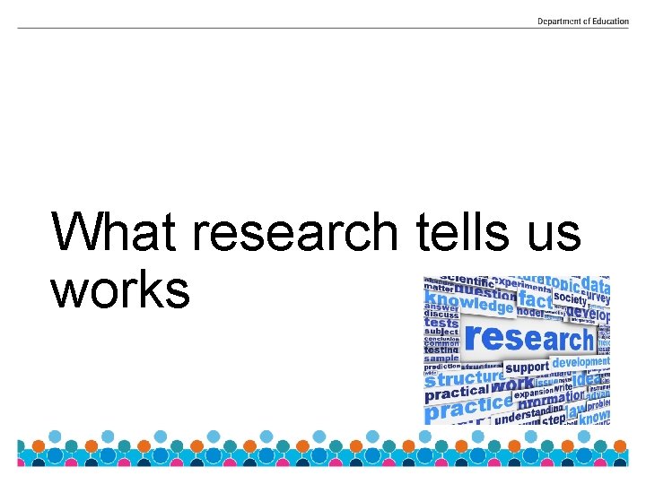 What research tells us works 
