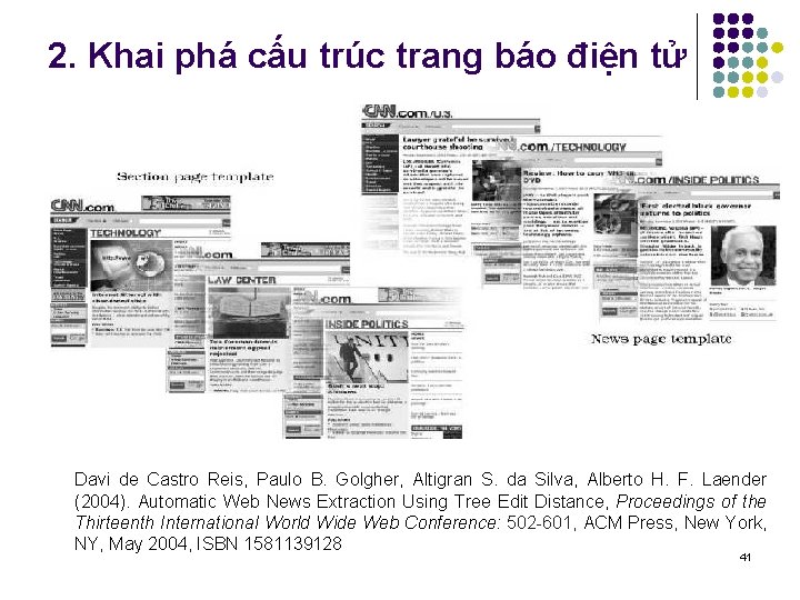 2. Khai phá cấu trúc trang báo điện tử Davi de Castro Reis, Paulo