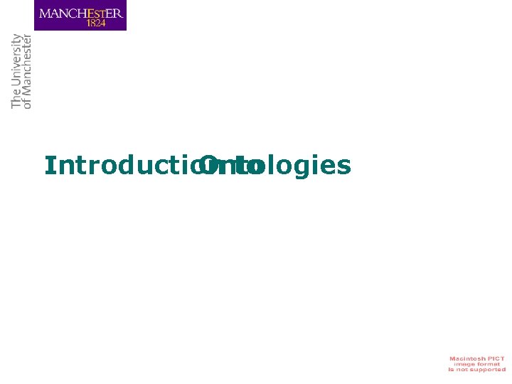 Introduction Ontologies to 
