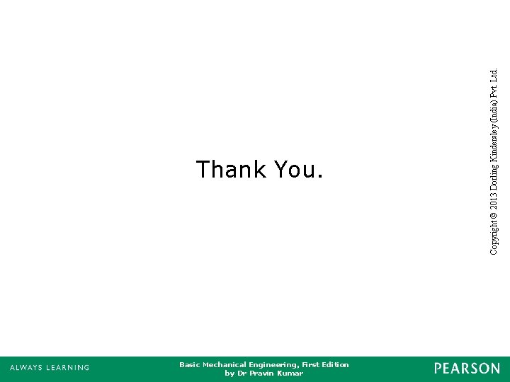 Basic Mechanical Engineering, First Edition by Dr Pravin Kumar Copyright © 2013 Dorling Kindersley