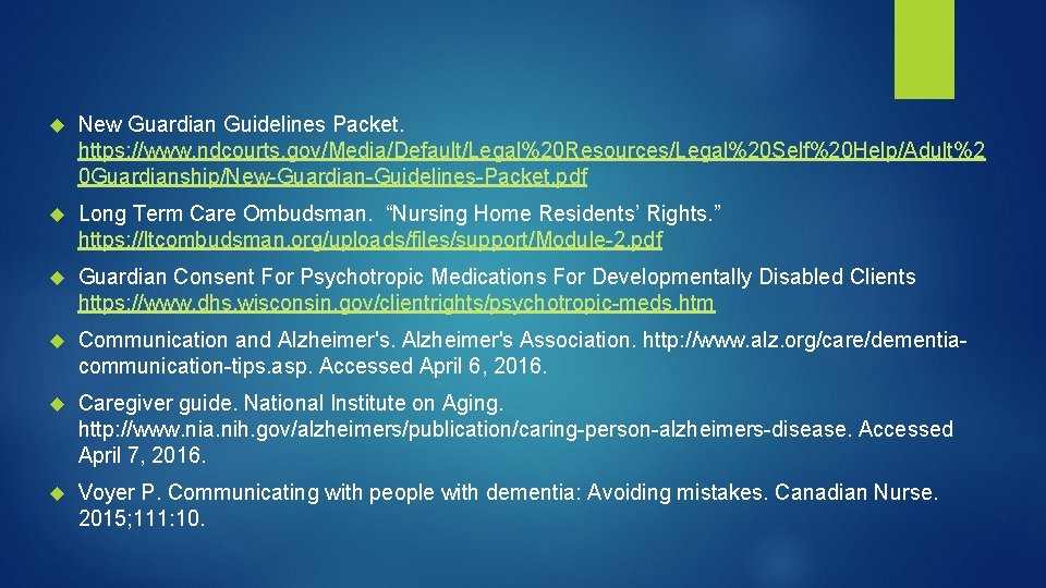  New Guardian Guidelines Packet. https: //www. ndcourts. gov/Media/Default/Legal%20 Resources/Legal%20 Self%20 Help/Adult%2 0 Guardianship/New-Guardian-Guidelines-Packet.