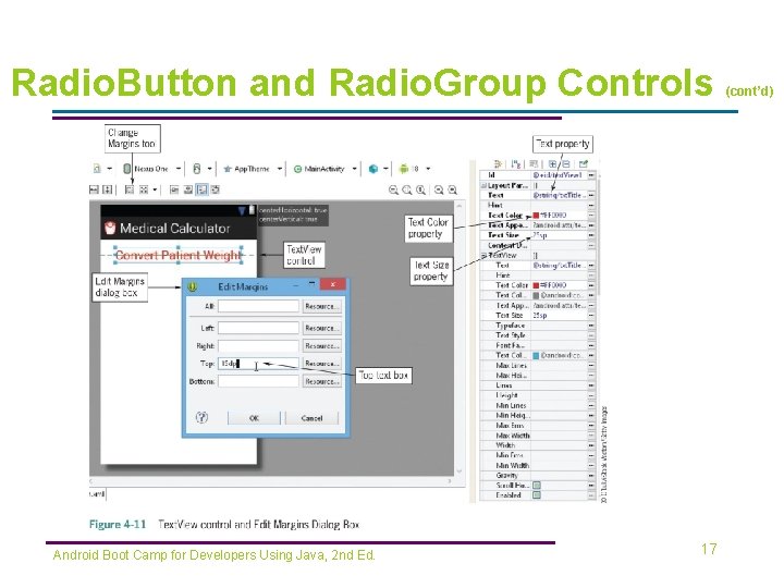 Radio. Button and Radio. Group Controls Android Boot Camp for Developers Using Java, 2