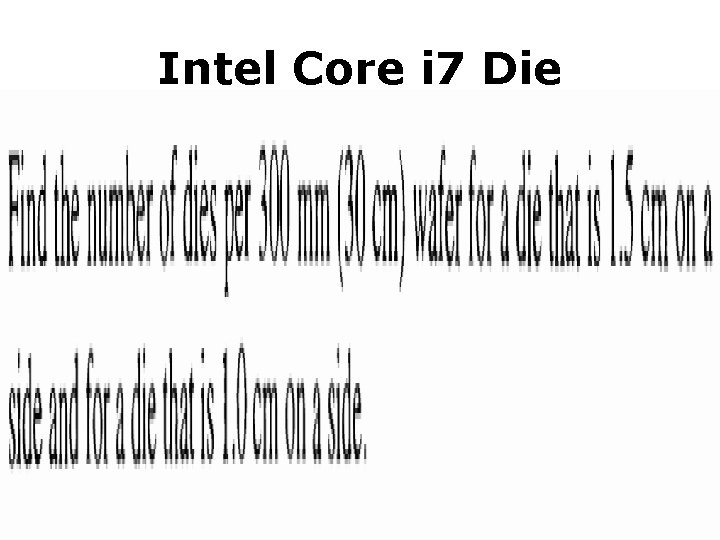 Intel Core i 7 Die 