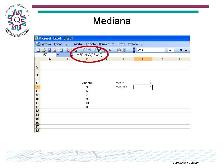 Mediana Estadística Básica 