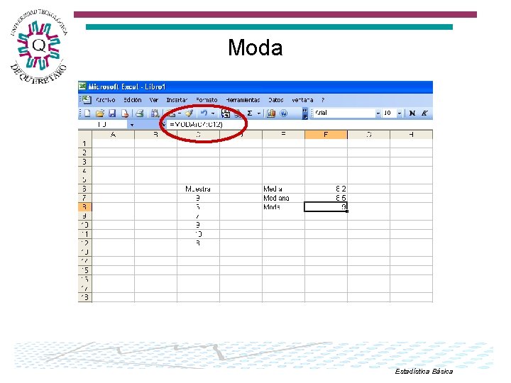 Moda Estadística Básica 