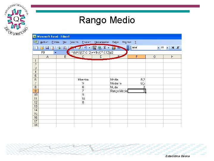 Rango Medio Estadística Básica 