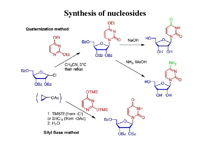 Synthesis of nucleosides 