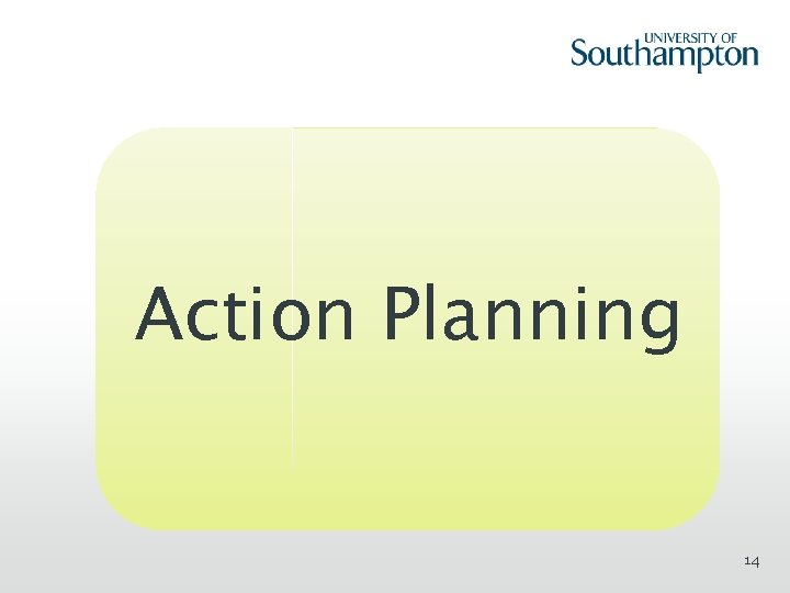 Action Planning 14 