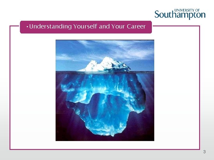  • Understanding Yourself and Your Career 3 