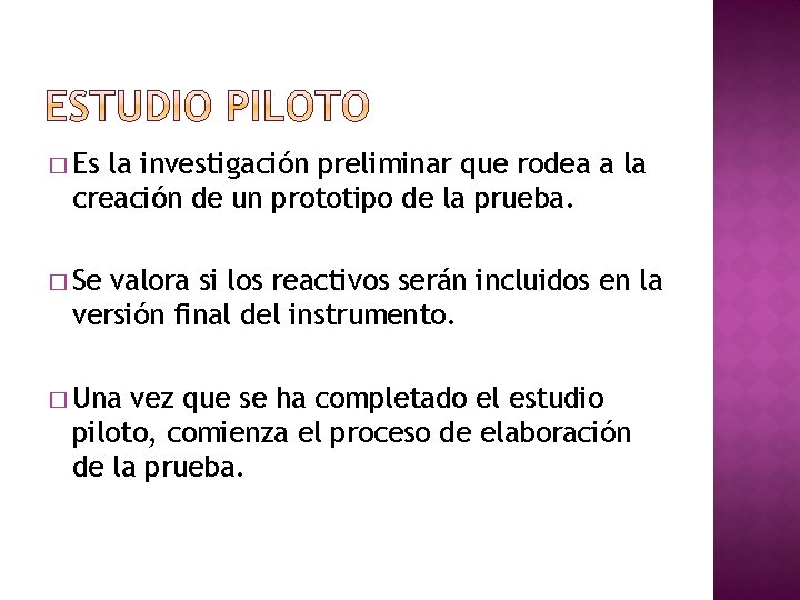 � Es la investigación preliminar que rodea a la creación de un prototipo de