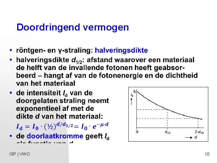 Doordringend vermogen ISP | VWO 10 