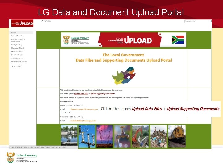 LG Data and Document Upload Portal 