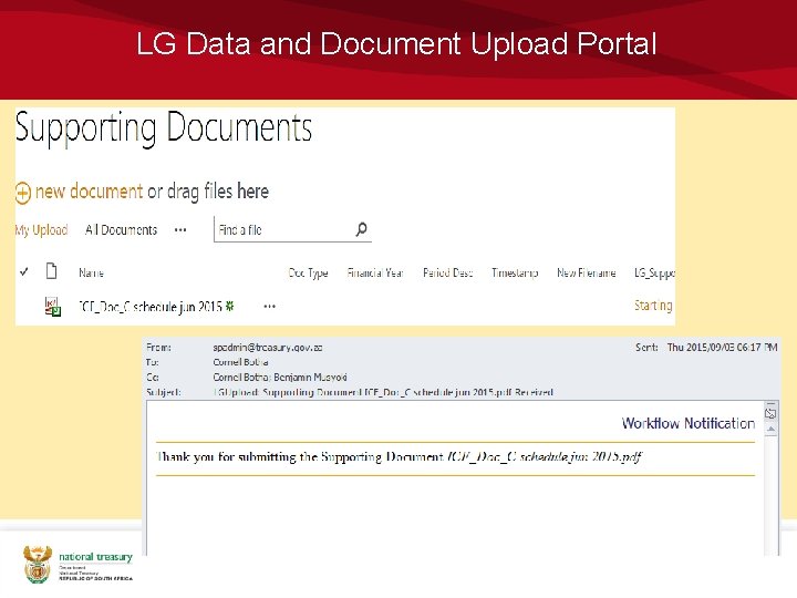 LG Data and Document Upload Portal 