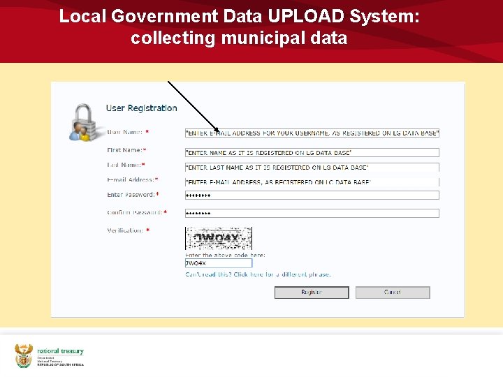 Local Government Data UPLOAD System: collecting municipal data 