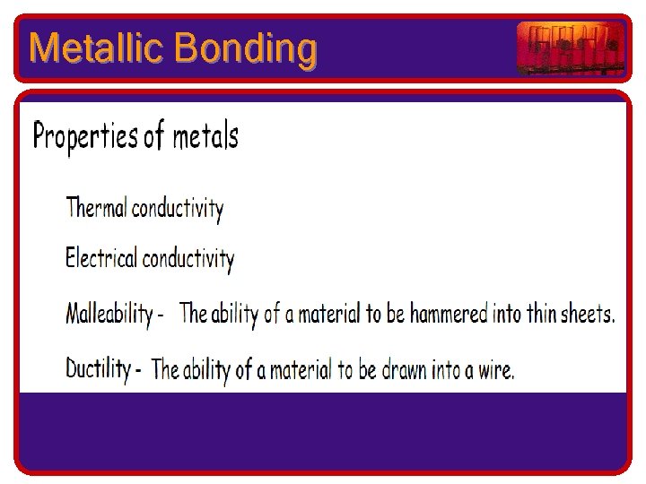 Metallic Bonding 