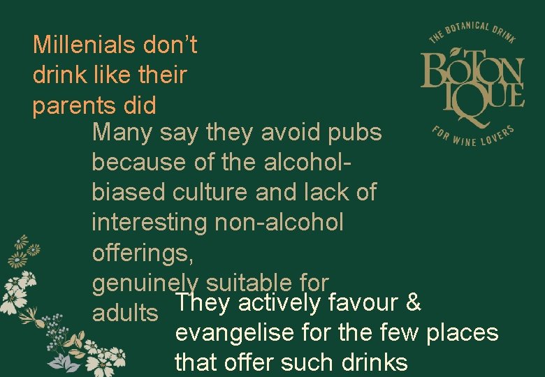 Millenials don’t drink like their parents did Many say they avoid pubs because of