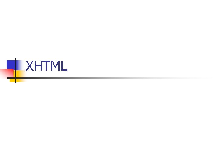 XHTML 