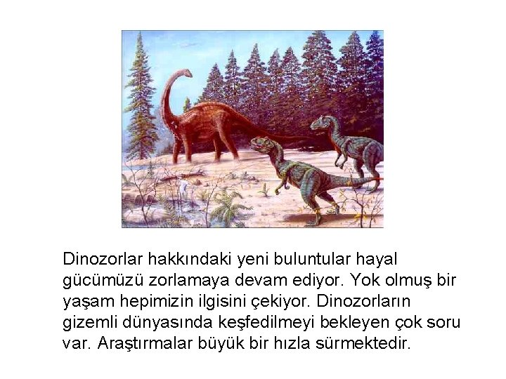 Dinozorlar hakkındaki yeni buluntular hayal gücümüzü zorlamaya devam ediyor. Yok olmuş bir yaşam hepimizin