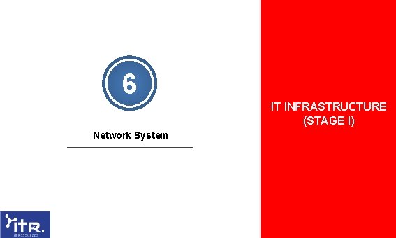 6 IT INFRASTRUCTURE (STAGE I) Network System 