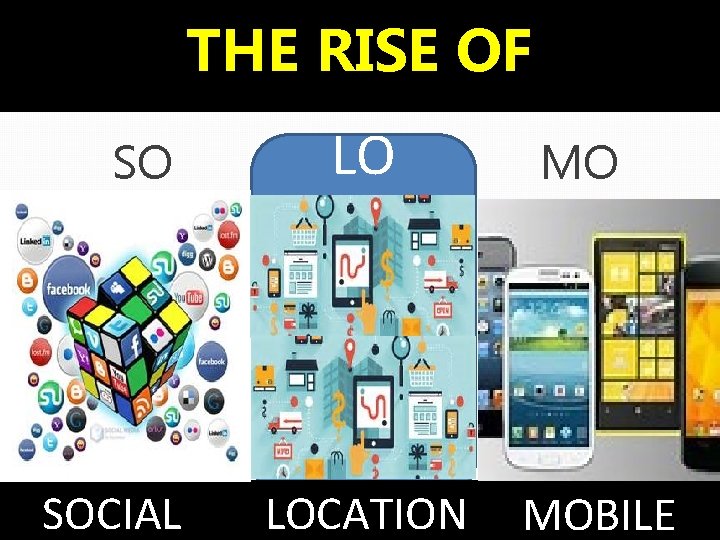 THE RISE OF SO SOCIALL LO LOCATION MO MOBILEE 