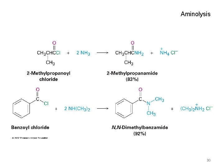 Aminolysis 30 